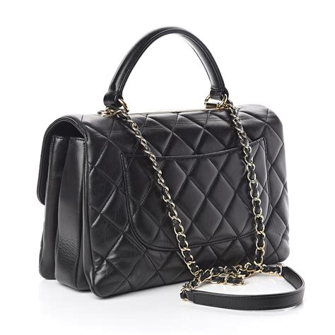 Trendy CC Flap leather handbag 